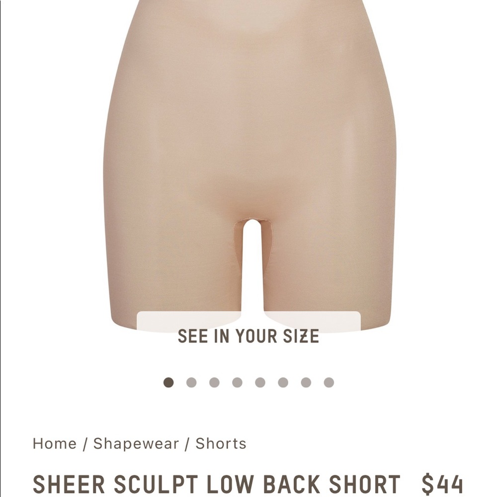 ISO SKIMS LOW BACK SHORT